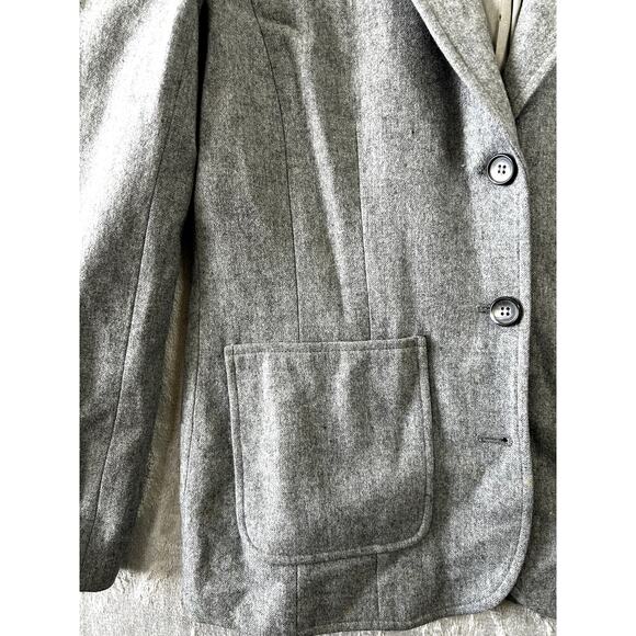Vintage 60s-70s Pendleton 100% Virgin Wool Blazer Jacket Gray Made in USA Sz S - Picture 4 of 13